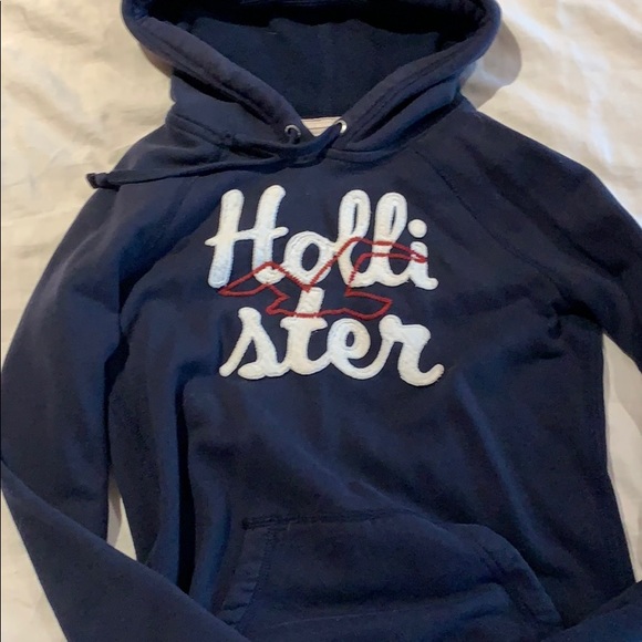 Navy Blue Hollister Hoodie - Picture 1 of 1